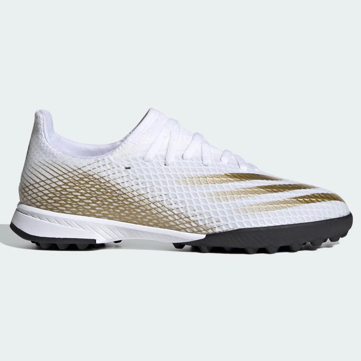 Adidas JR X Ghosted.3 TF - White-Gold