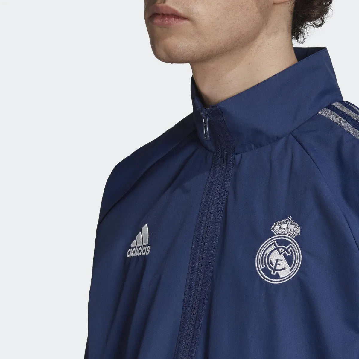 Adidas 2020-21 Real Madrid Anthem Jacket - Navy