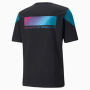 Puma 2021-22 Manchester City ftblCulture Tee - Black (Back)