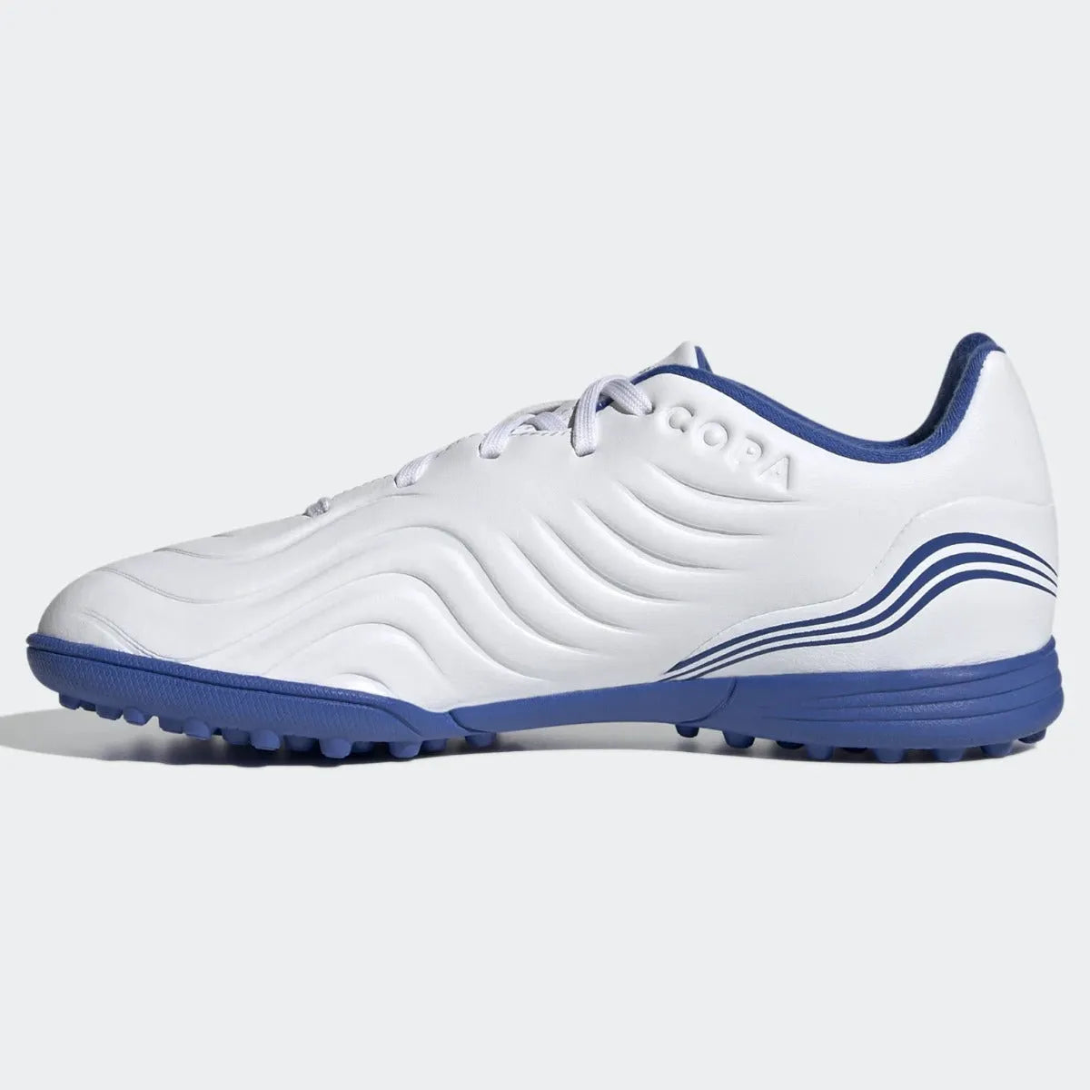 adidas JR Copa Sense .3 Turf - White-Blue (Side 2)