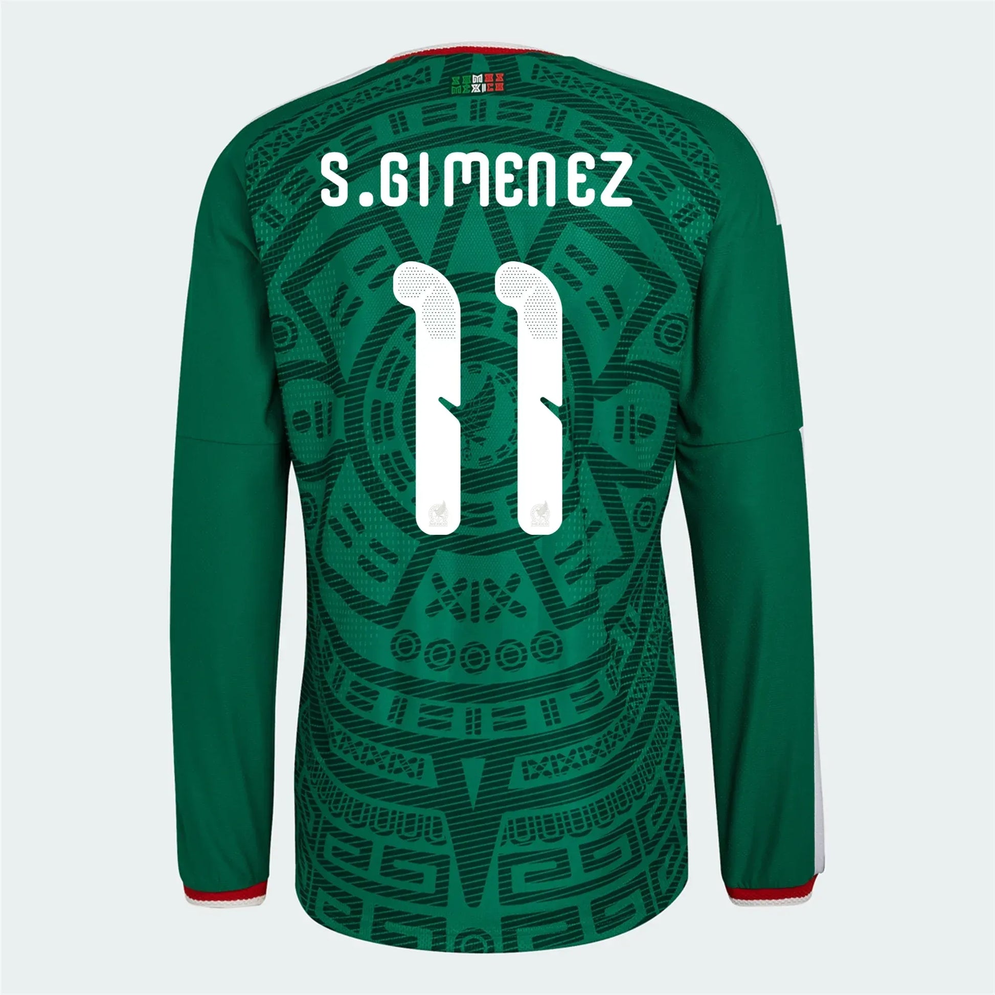 メキシコ プロ野球 アルゴドネロスデグアサベ ベースボールシャツ ユニフォーム adidas 2026 Mexico Men's Authentic Home Long-Sleeve Soccer Jersey