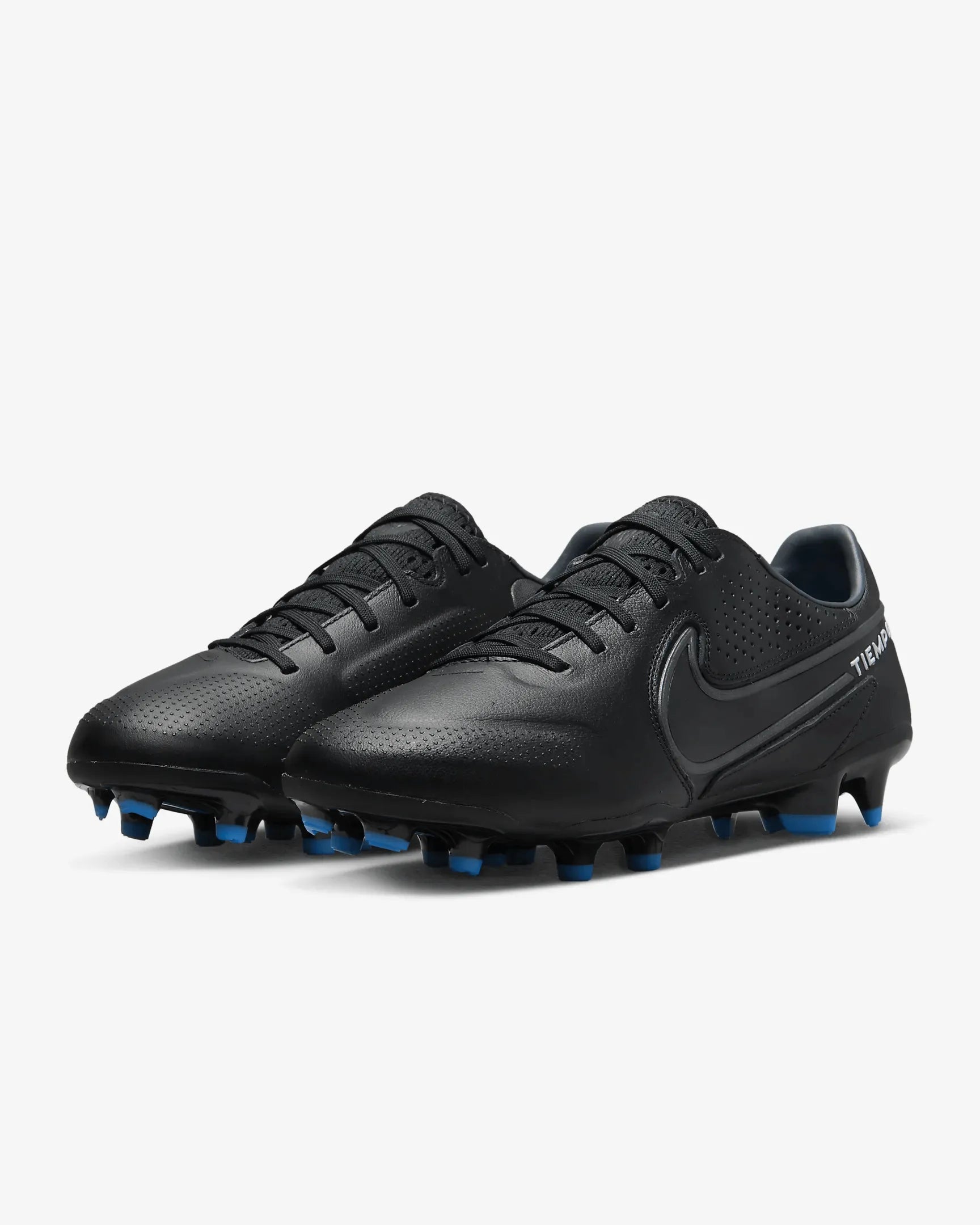 Nike Legend 9 Pro FG - Black-Smoke Grey (Pair - Diagonal)