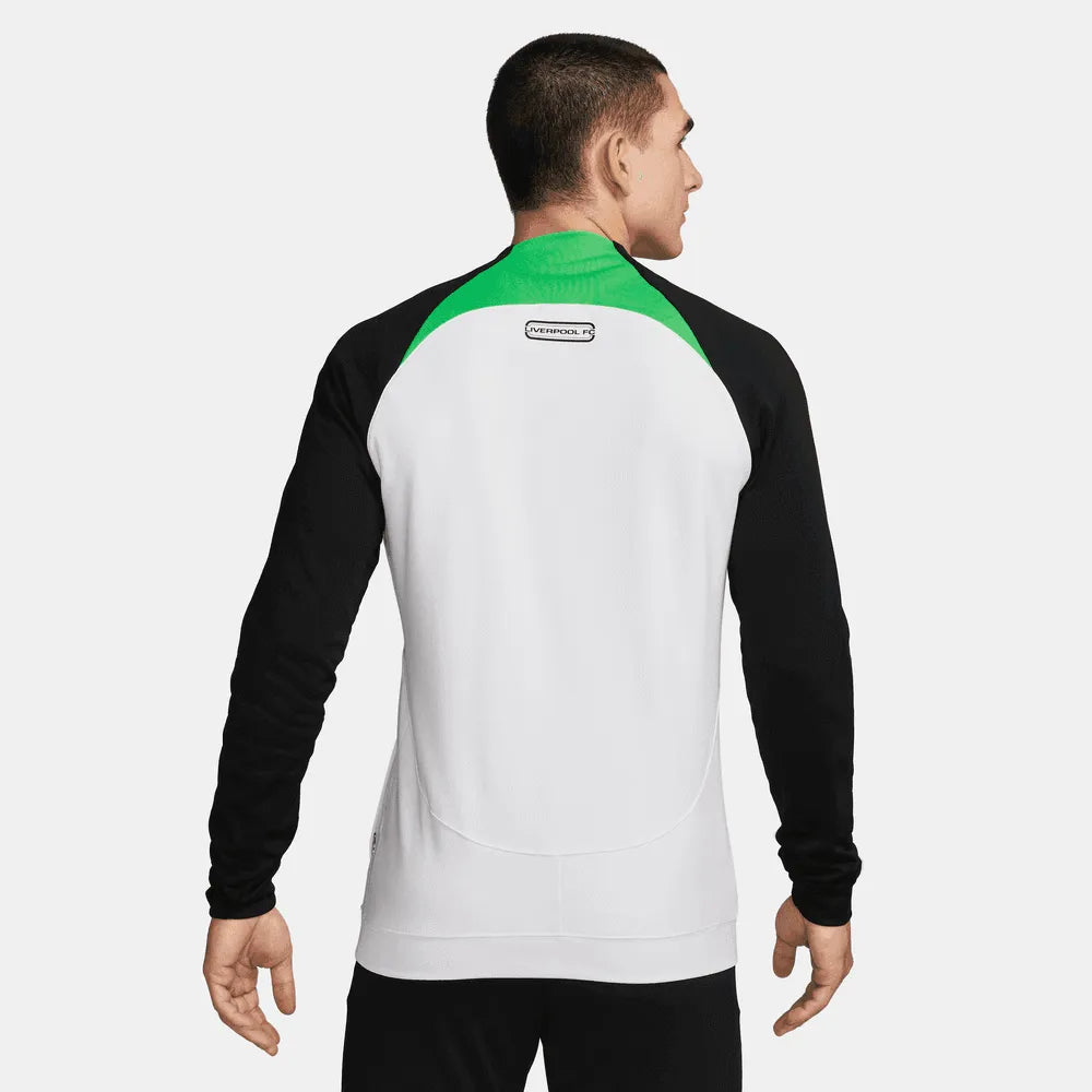 Nike 2023-24 Liverpool Away Anthem Jacket - Light Green - White (Model - Back)