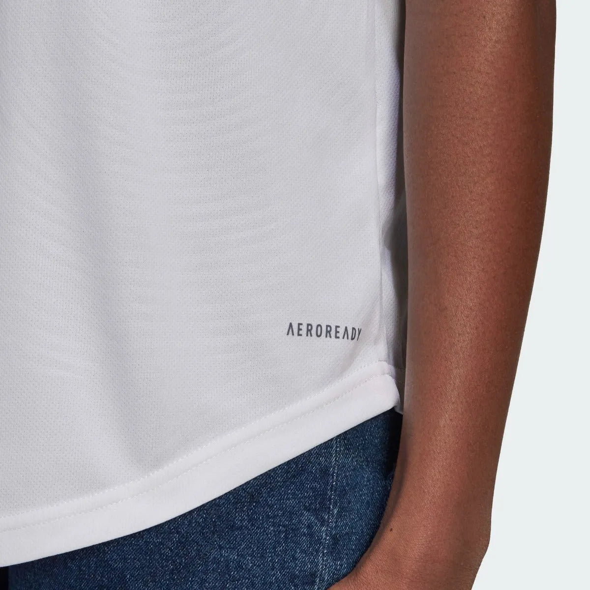 Adidas 2021-22 Real Madrid Women Home Jersey - White-Blue-Orange (Detail 3)