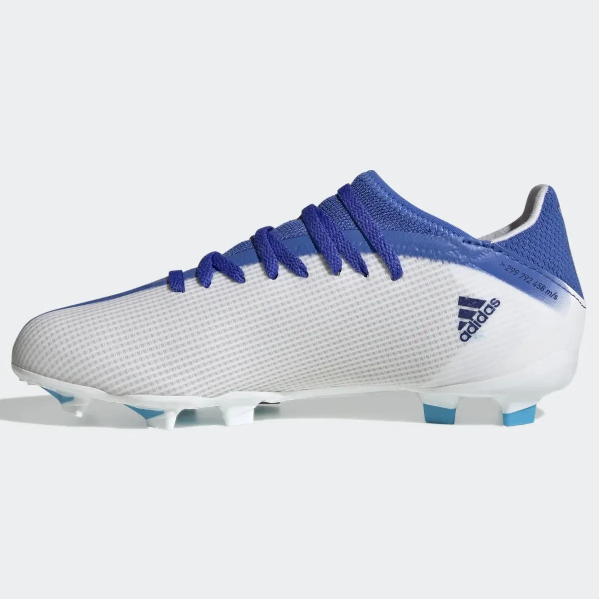 adidas JR X Speedflow .3 FG - White-Hi Res Blue (Side 2)