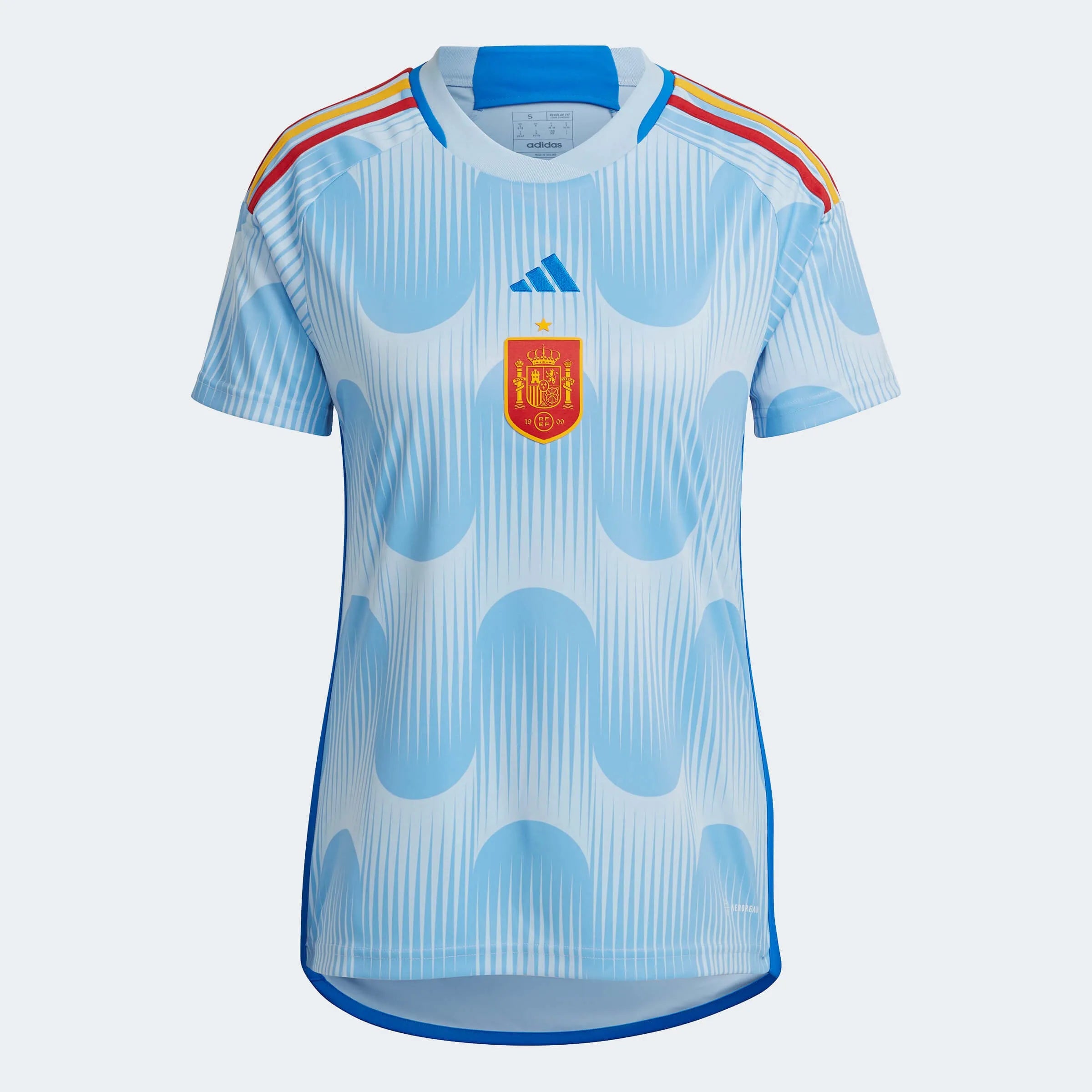 adidas 2022-23 Spain Women's Away Jersey - Glory Blue (Front)