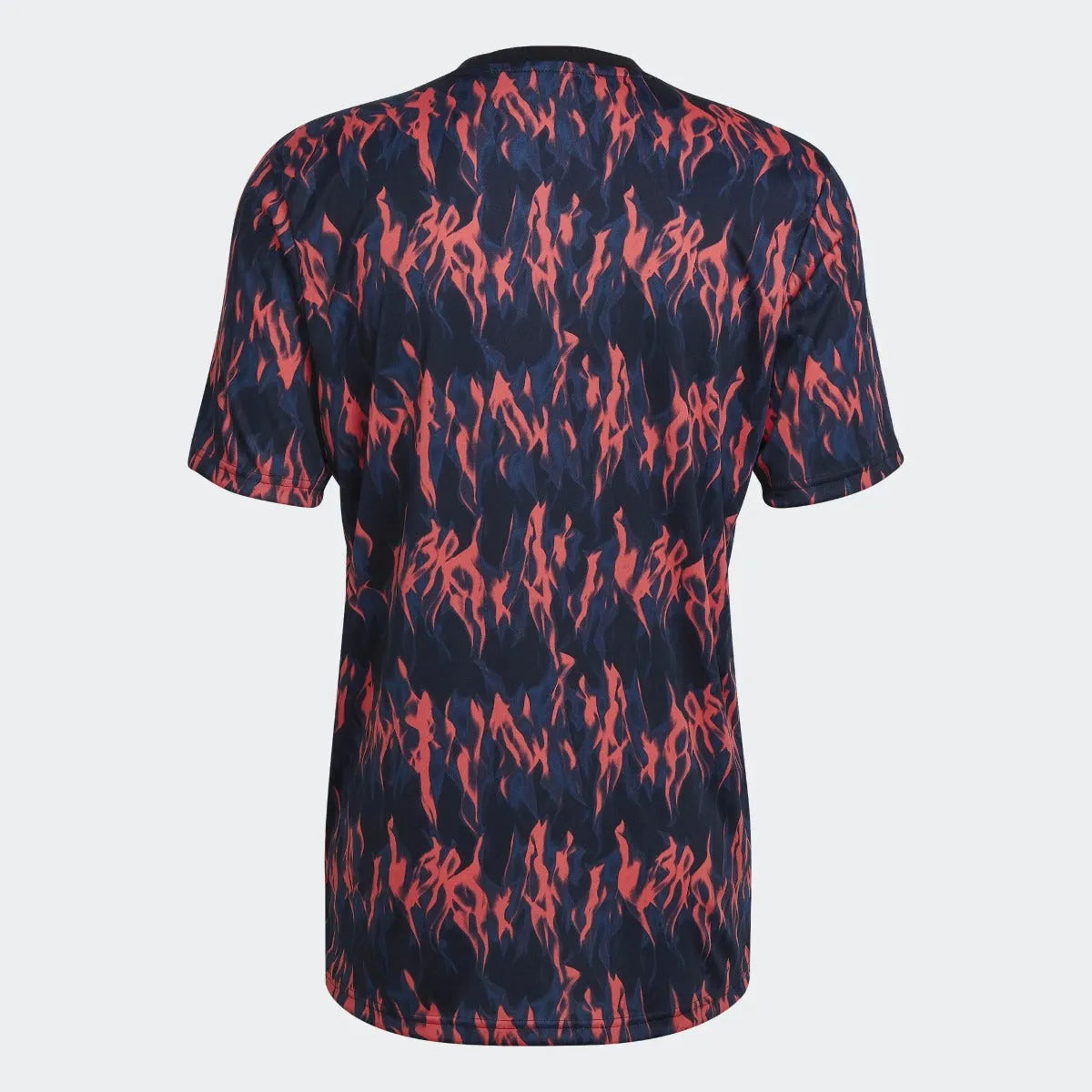 adidas 21-22 Manchester United Pre-Match Jersey - Black-Shock Red (Back)