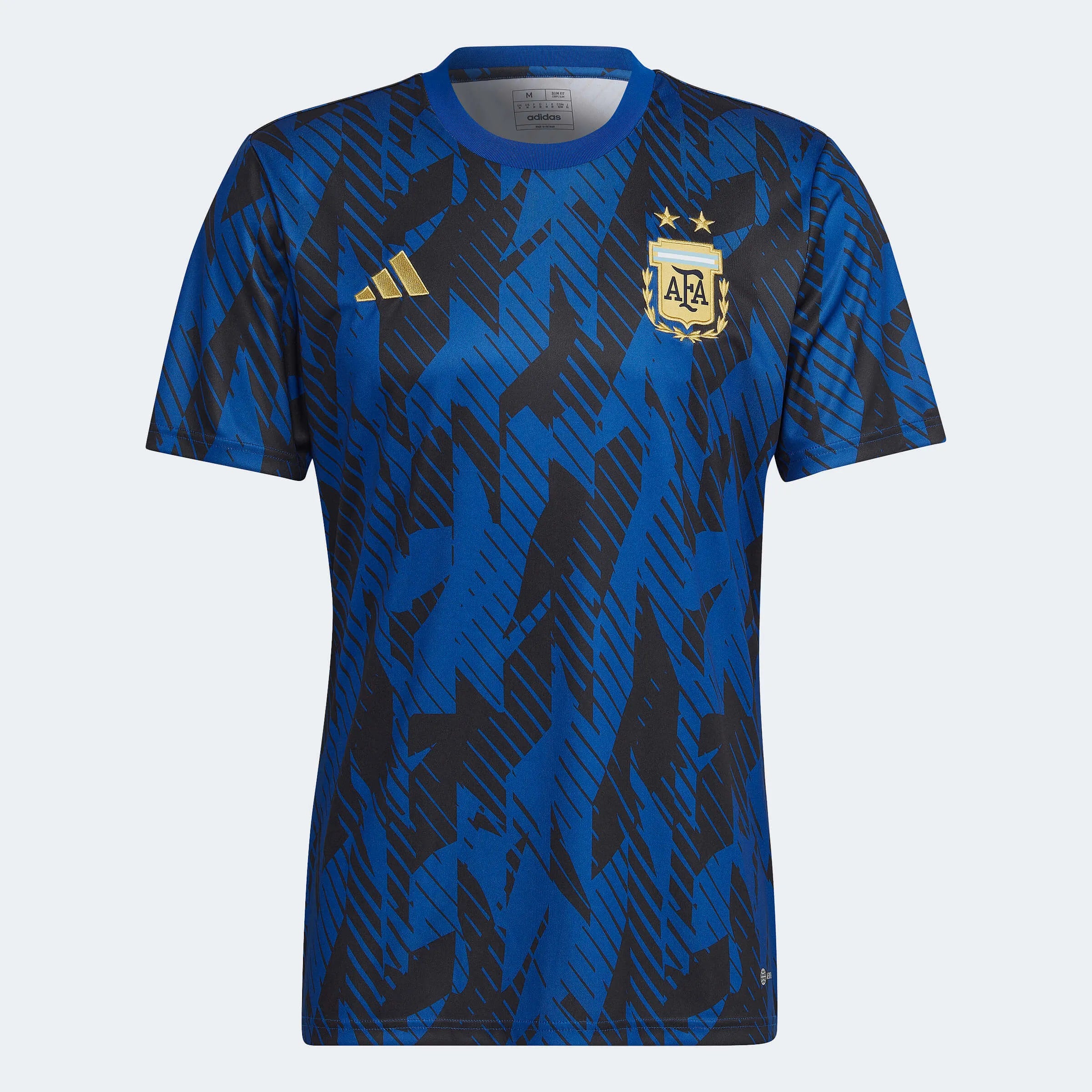 adidas 2022-23 Argentina Pre-Match Jersey - Royal Blue-Black (Front)