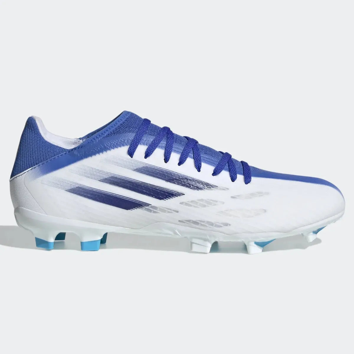 adidas X Speedflow .3 FG - White-Indigo-Hi Res Blue (Side 1)