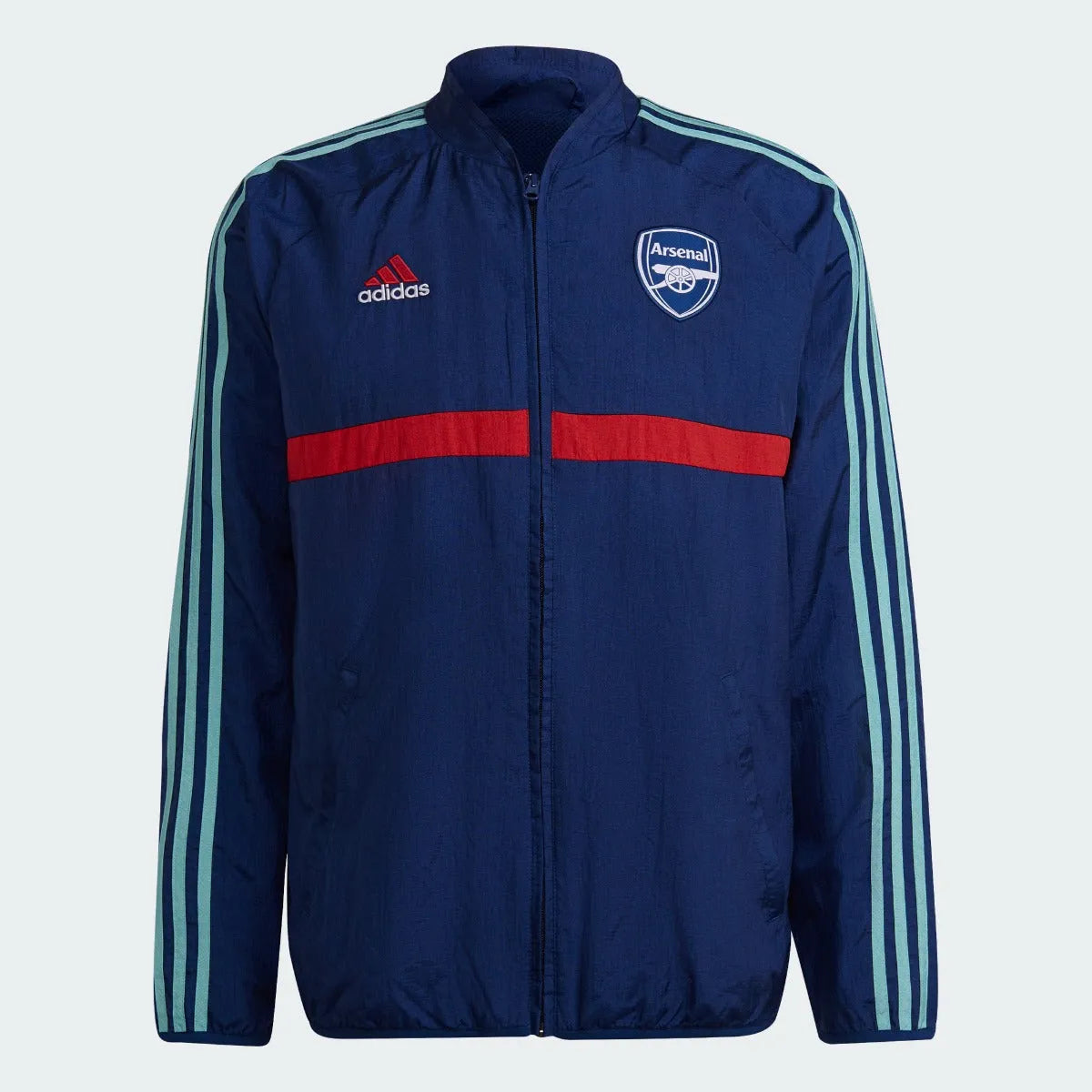 Adidas 2021-22 Arsenal Icons Woven Track Jacket - Mystery Blue (Front)