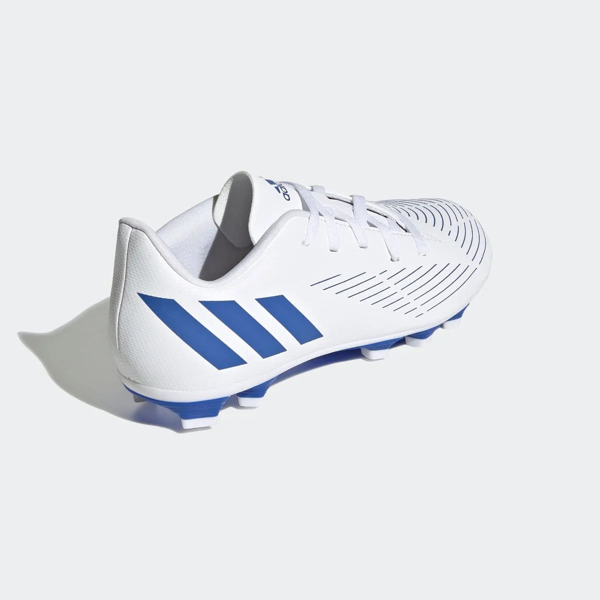 adidas Kids Predator Edge .4 FxG - White-Hi Res Blue (Diagonal 2)