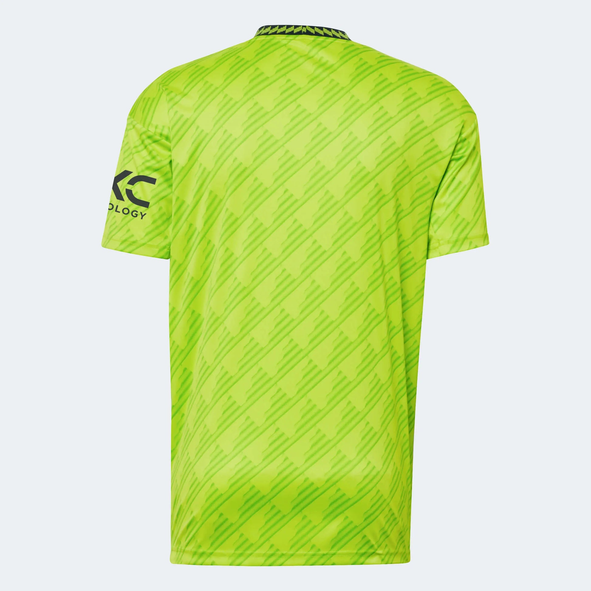 adidas 2022-23 Manchester United Third Jersey - Solar Slime (Back)