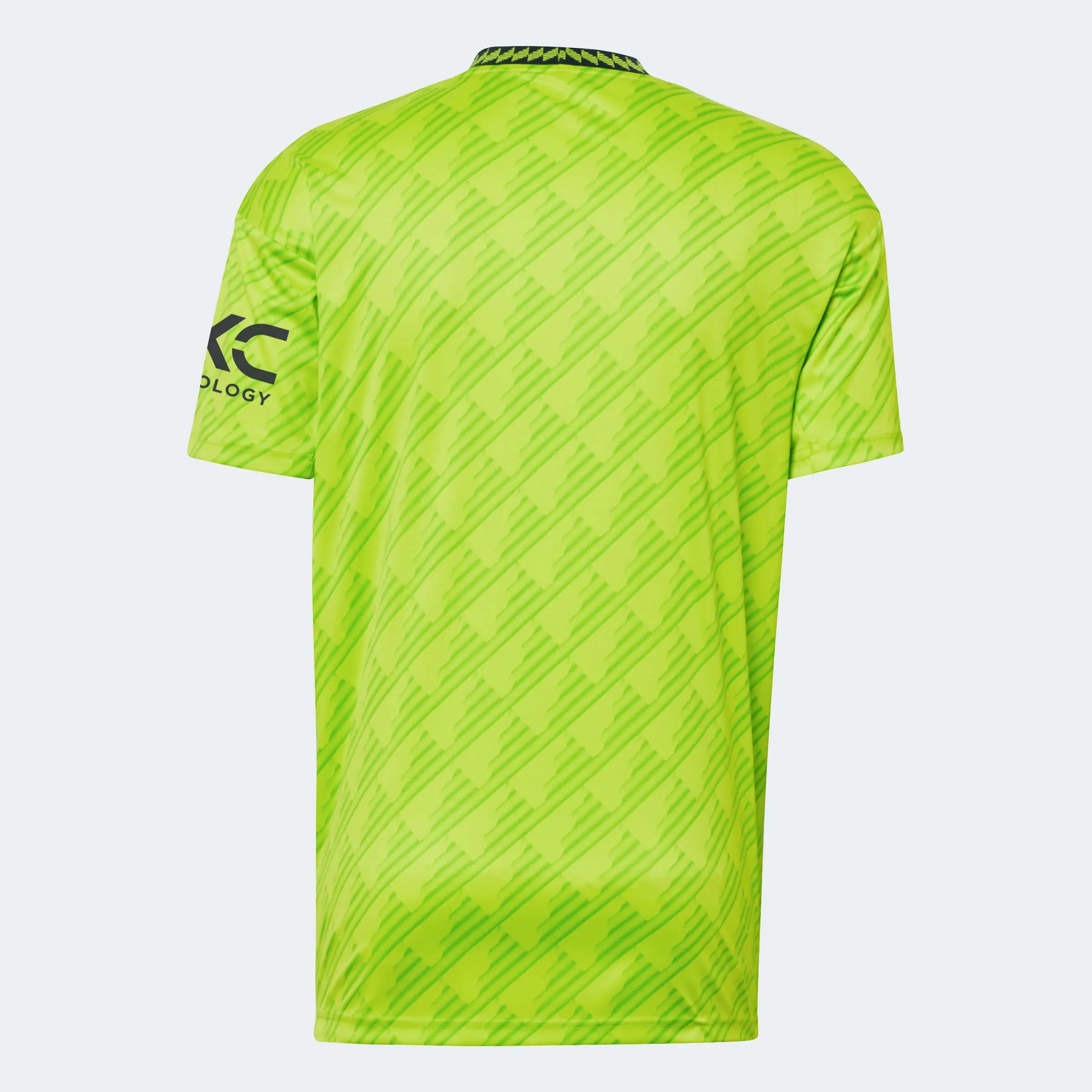 adidas 2022-23 Manchester United Third Jersey - Solar Slime (Back)