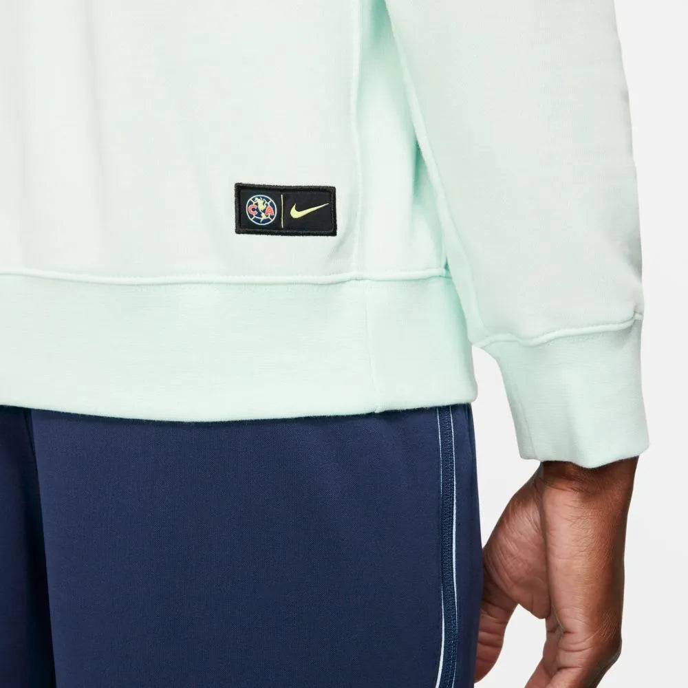 Nike 2021-22 Club America GFA Fleece Hoodie - Ghost Aqua (Detail 2)