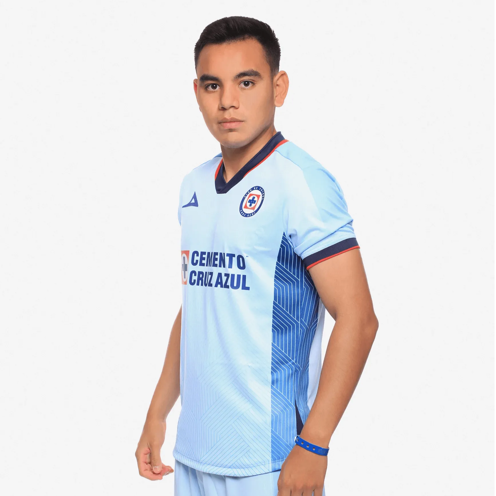 Pirma 2023-24 Cruz Azul Men's Stadium  Away Jersey (Model 1 - Lateral)