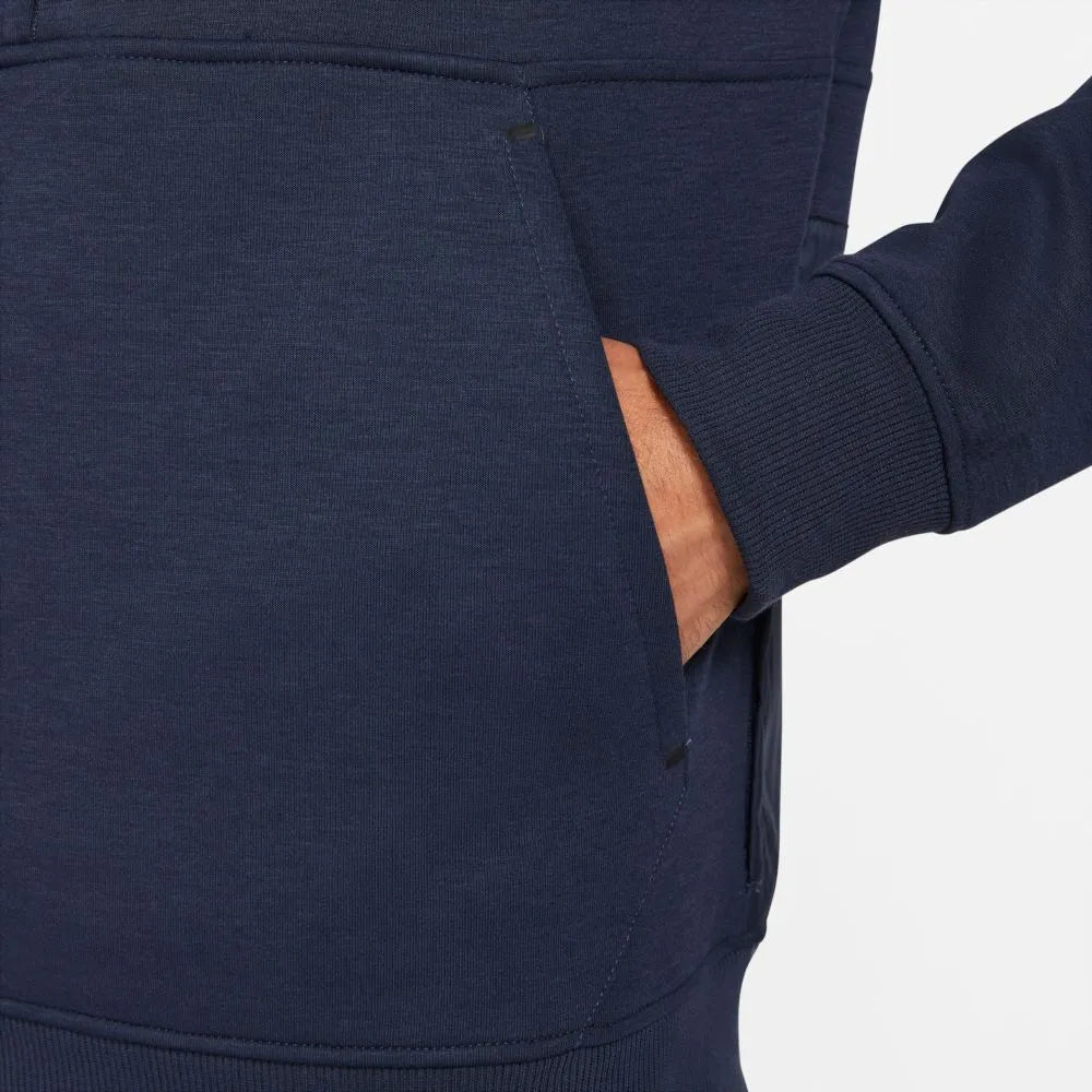 Nike 2021-22 Barcelona Travel Fleece Hoodie - Navy (Detail 6)