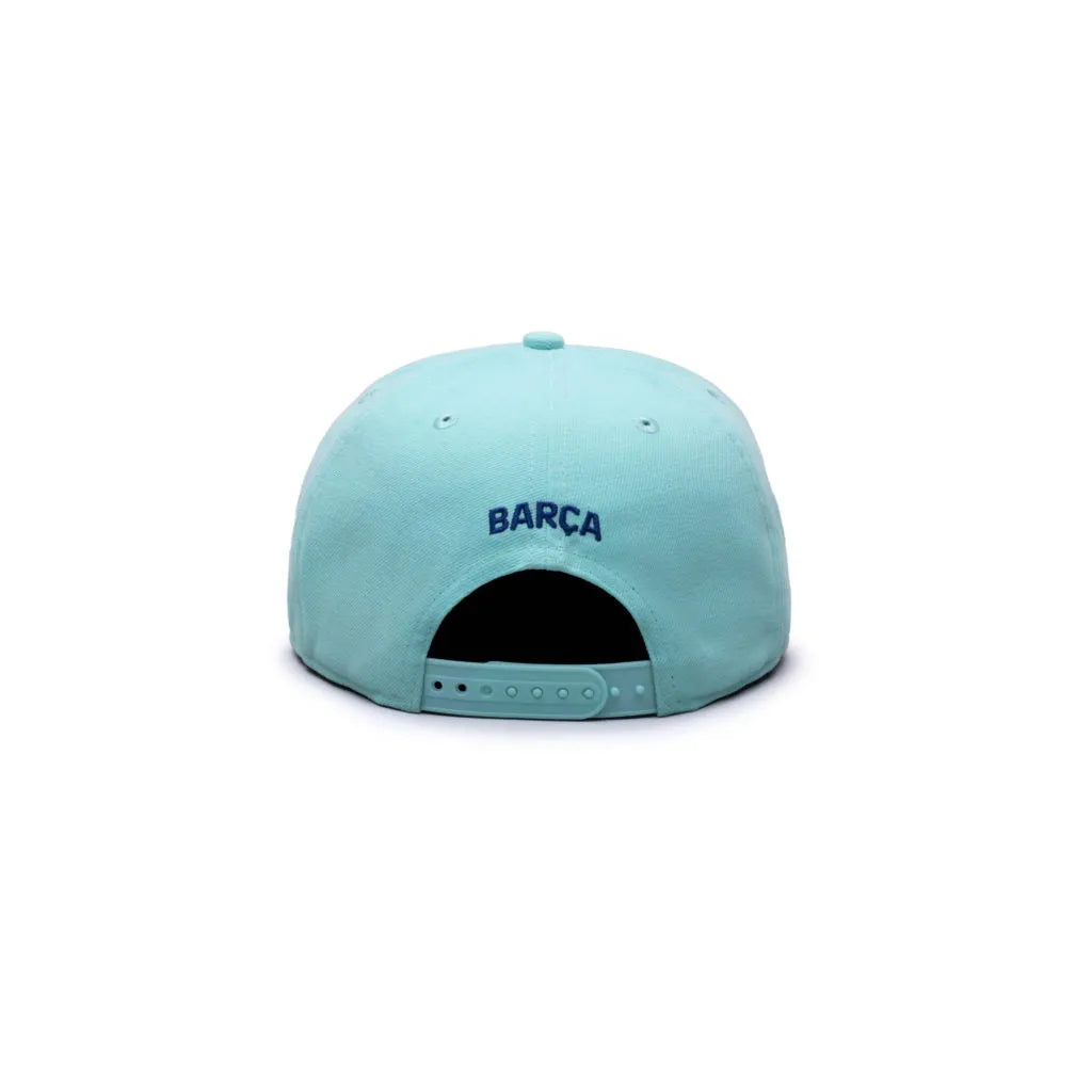 Fan Ink Collection Barcelona Retro Capsule Snapback Hat - Blue Tint