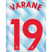 Manchester United 2021/22 Away R. Varane #19 Jersey Name Set Red (Main)
