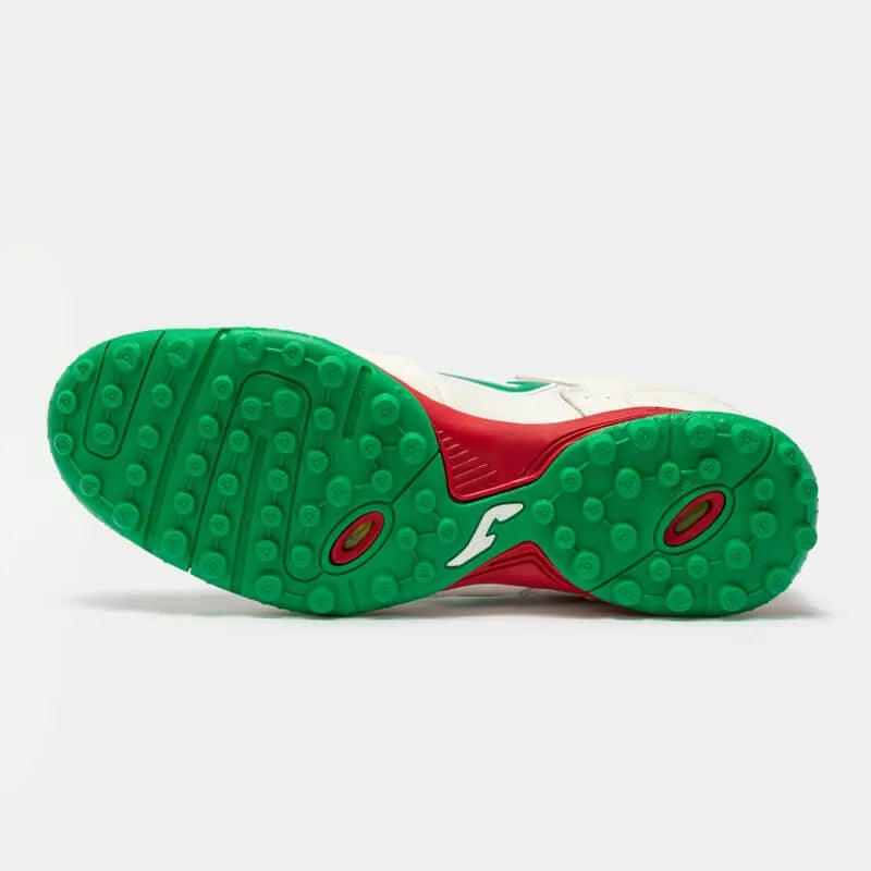 Joma Top Flex 2202 Turf - White-Green (Bottom)