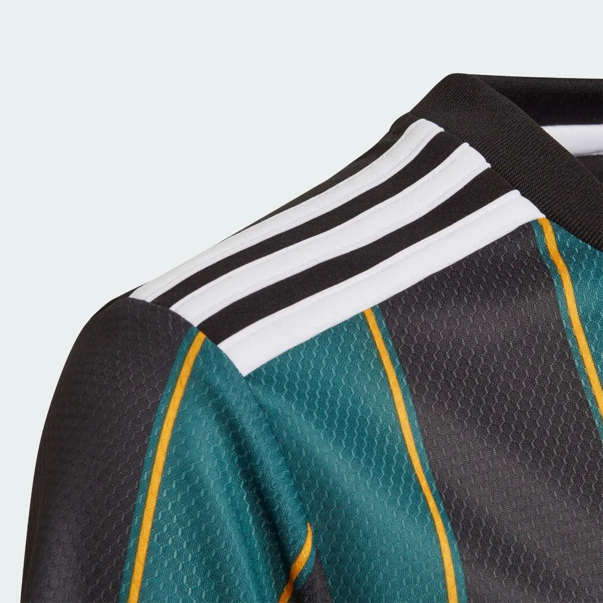 Adidas 2021-22 LA Galaxy Youth Away Jersey - Black-Tech Green