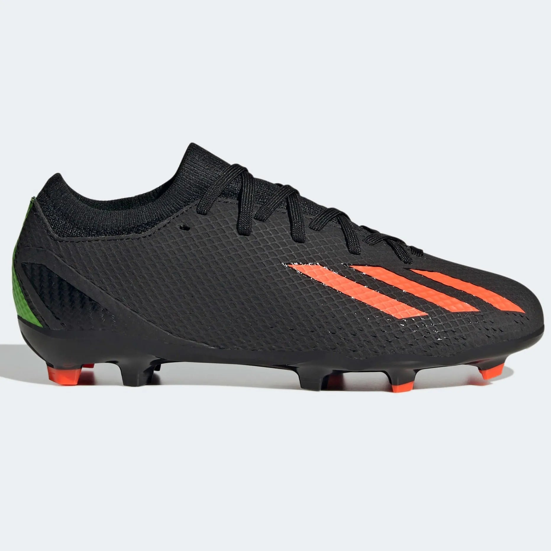 adidas Kids  X Speedportal.3 FG J - Black - Solar Red (Side 1)