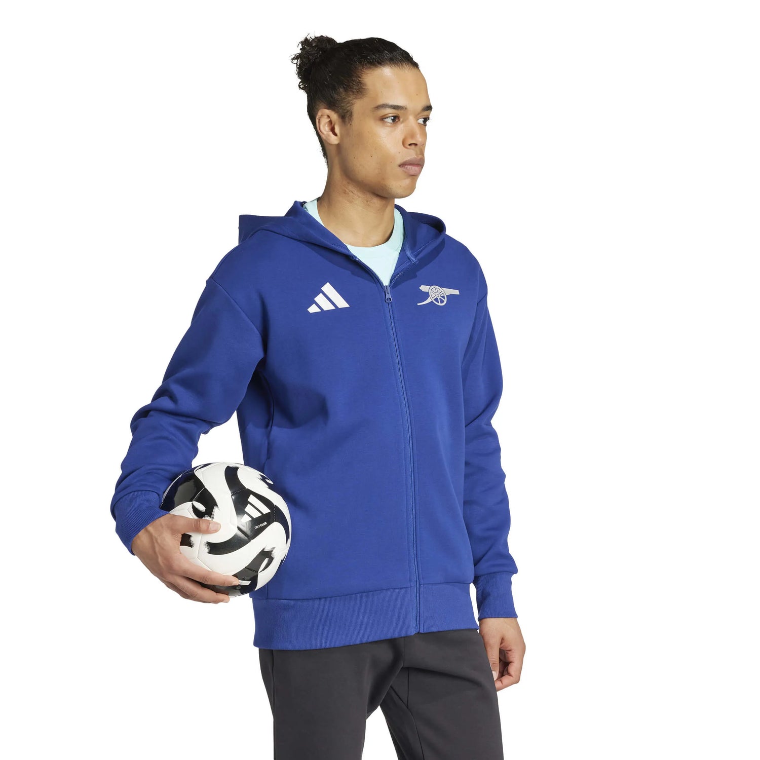 adidas 2024-25 Arsenal Men's Anthem Jacket (Model - Side)