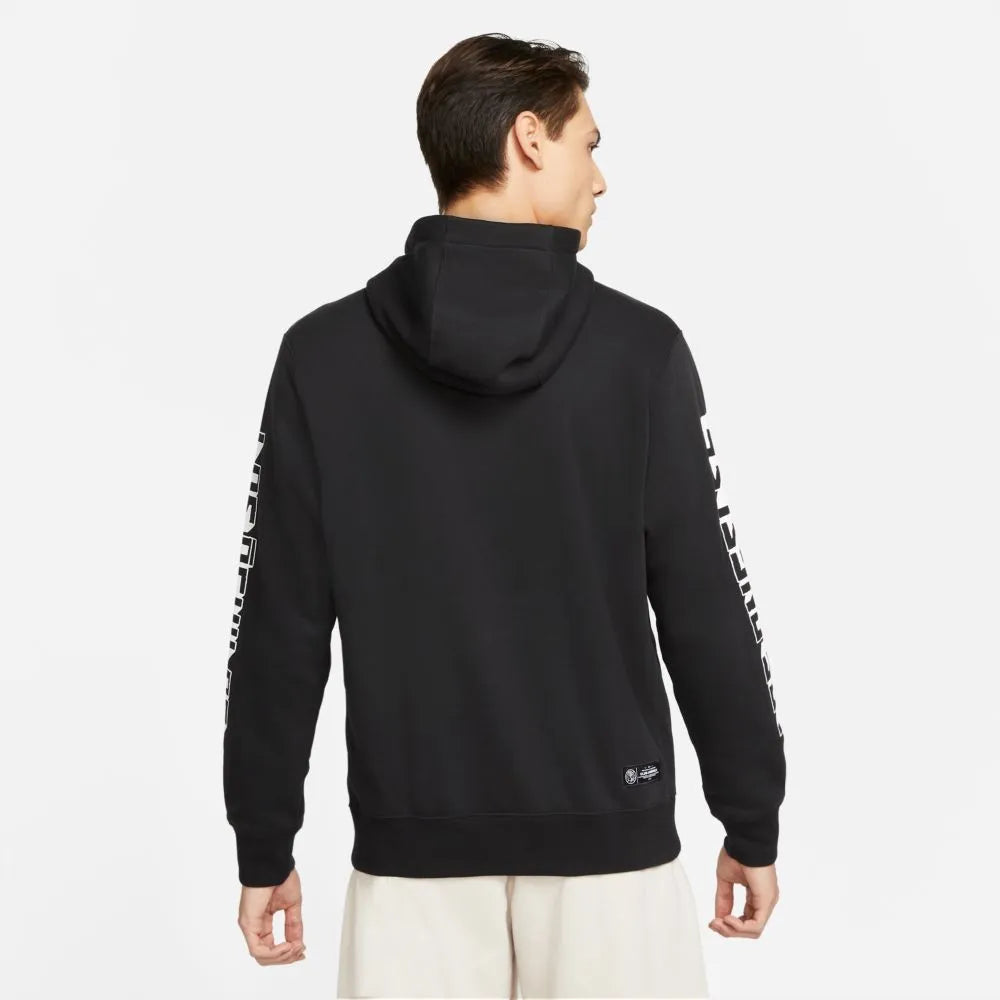 Nike 2021-22 Club America PO Fleece Hoodie - Black (Model - Back)