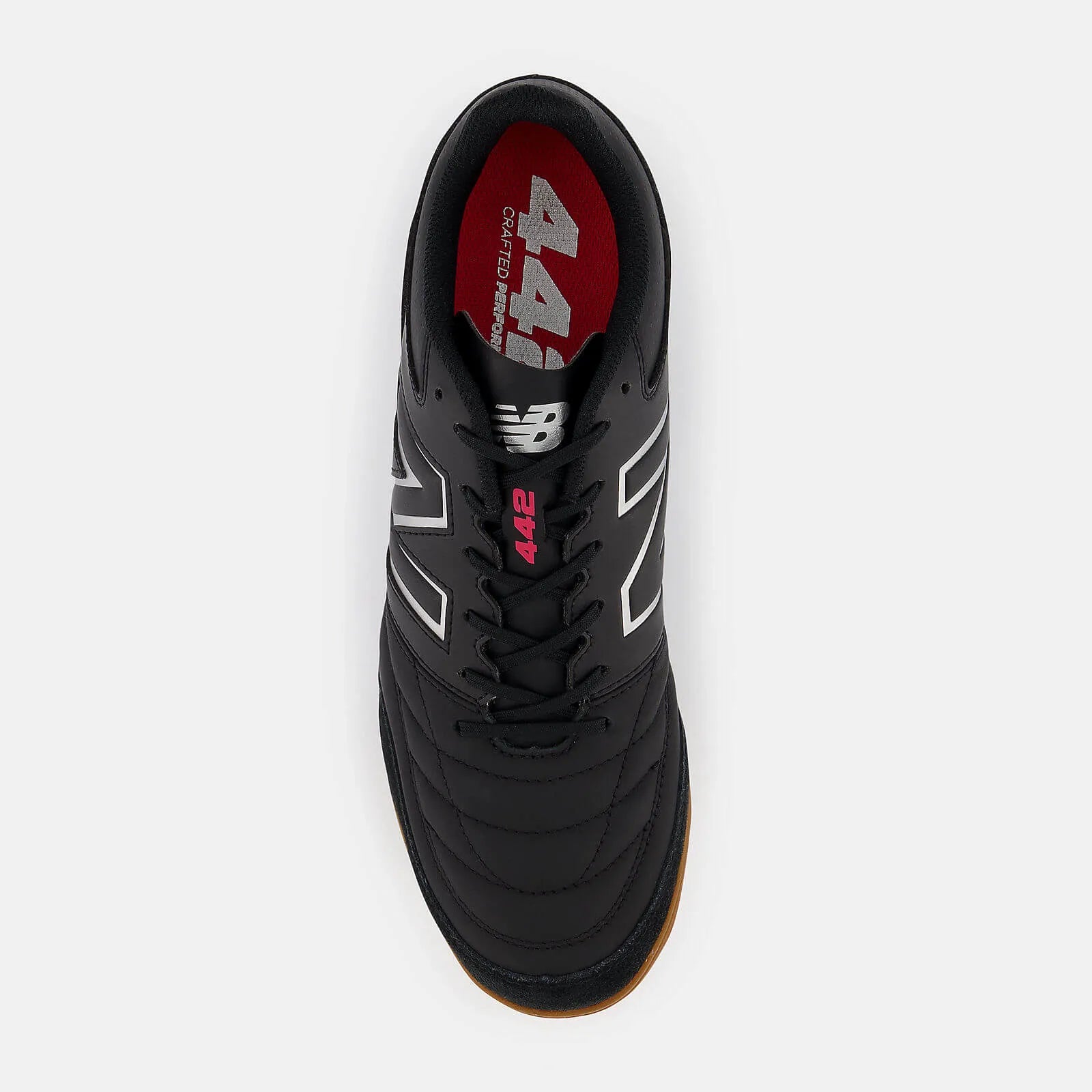New Balance 442 V2 Team Indoor 2E Wide - Black-White (Top)