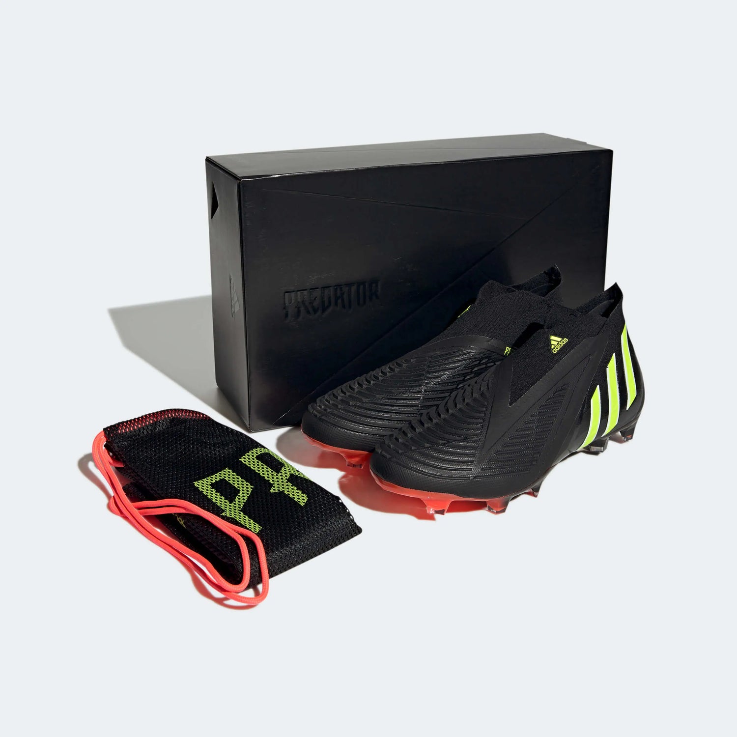 adidas Predator Edge + FG - Black-Solar Yellow (Box)