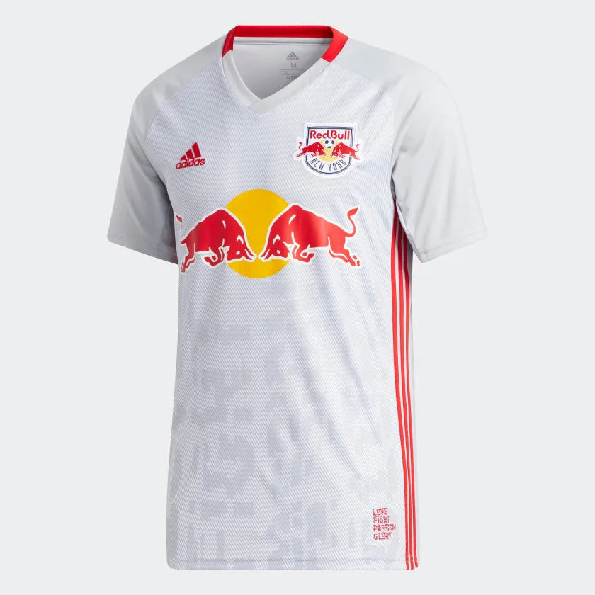 adidas 2020 New York Red Bulls Home Jersey - Grey-Red