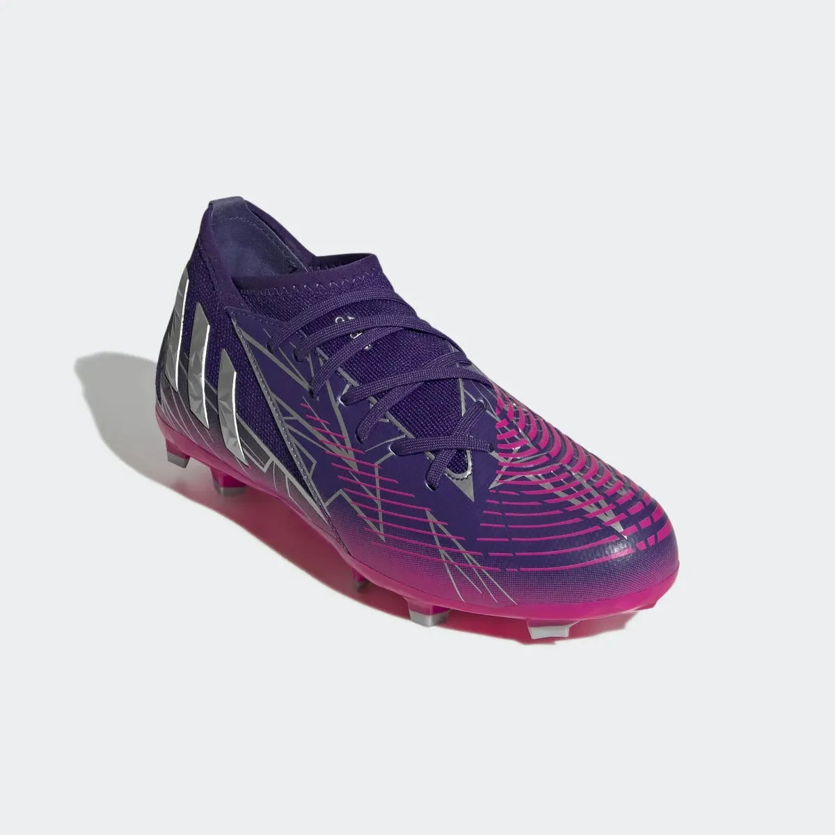 adidas JR Predator Edge .3 FG - Purple-Silver-Pink (Diagonal 1)