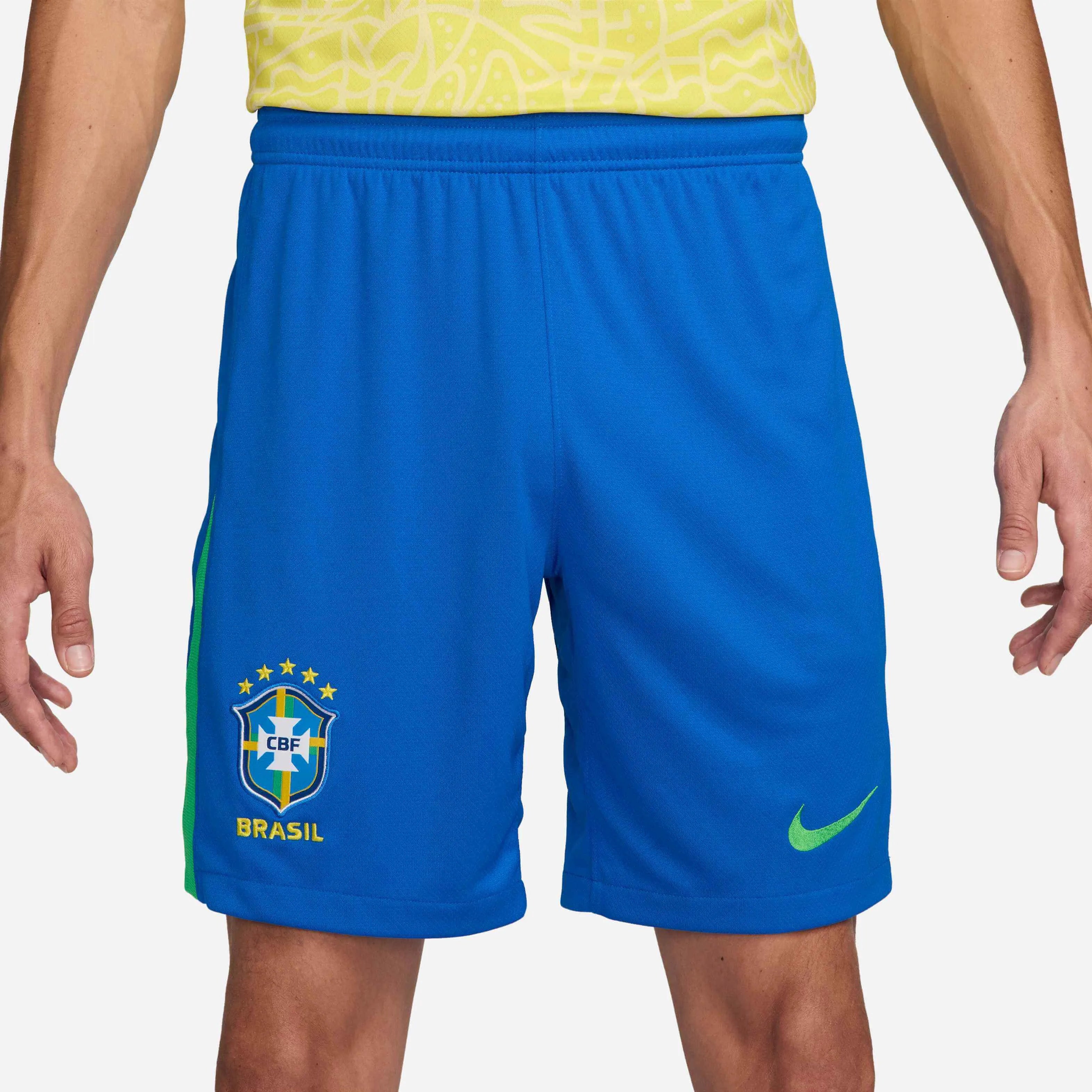 Nike 2024-25 Brazil Men's Stadium Home Shorts (Front)
