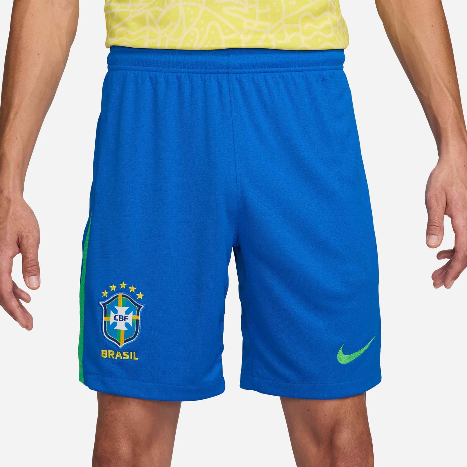 Nike 2024-25 Brazil Men's Stadium Home Shorts (Front)
