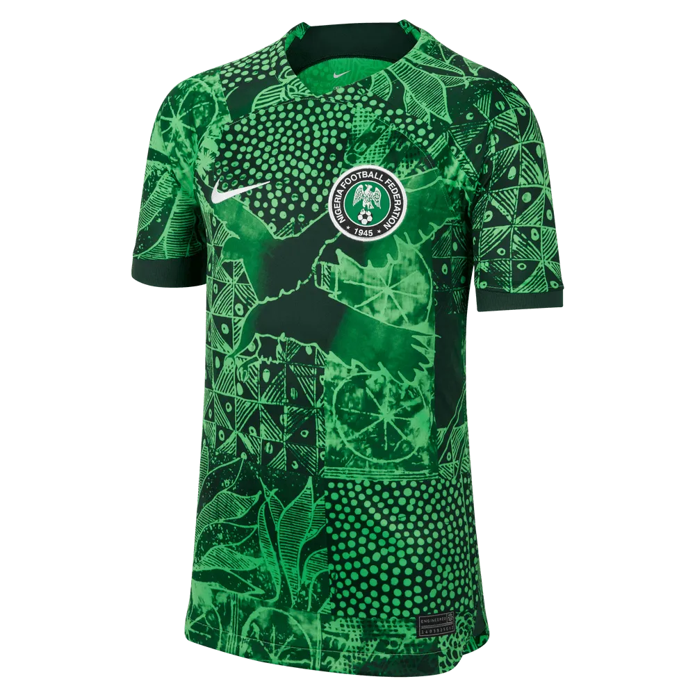 Nike 2022-23 Nigeria Youth Stadium Home Jersey (Front)