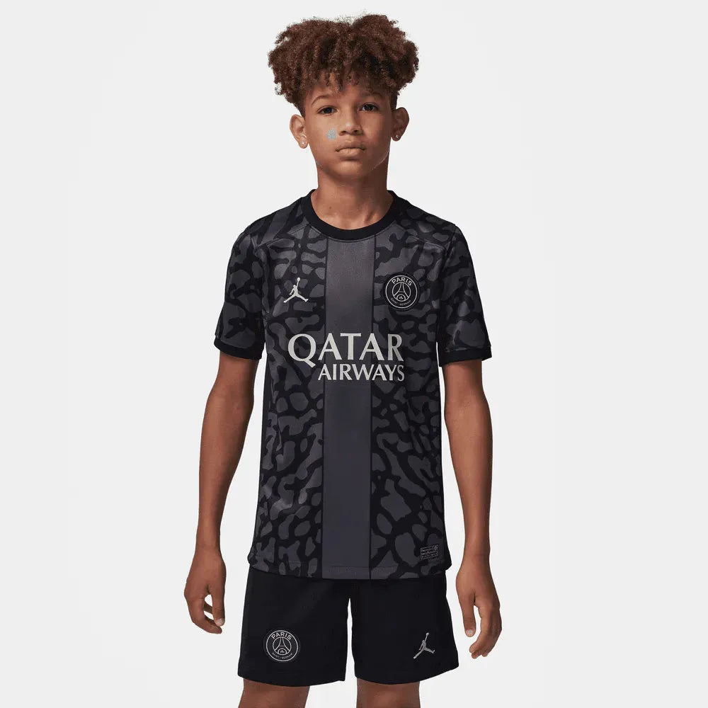Jordan 2023-24 PSG Youth Stadium Third Jersey (Model - Front)