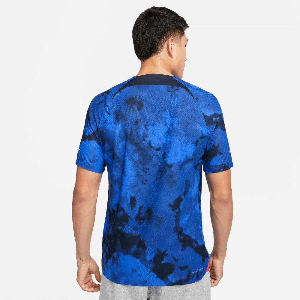 Nike 2022-23 USA Away Vapor Match Authentic Jersey Bright Blue (Model - Back)