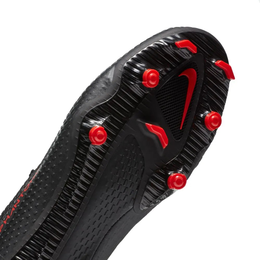 Nike Phantom GT FG-MG - Black -Red Soccer Cleats