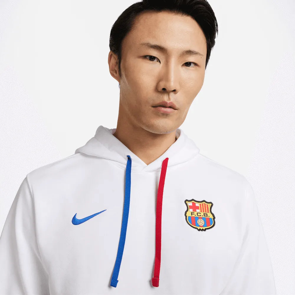 Nike 2023-24 Barcelona Men's Club Fleece Hoodie (Detail 1)