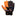 Reusch JR Attrackt Infared Solid GK Glove - Black-Orange