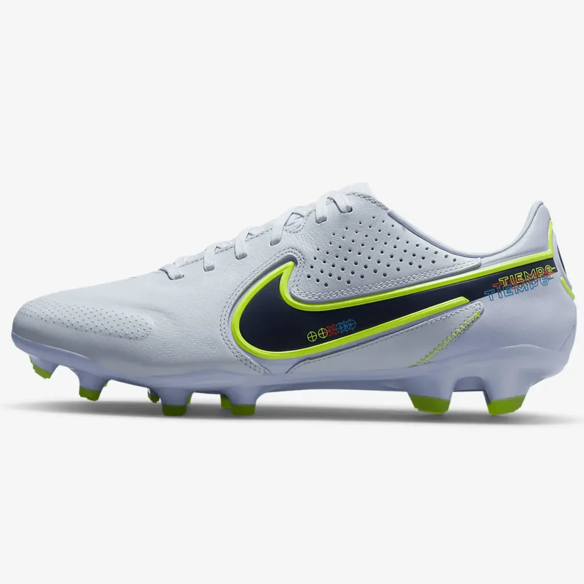 Nike 9 Legend Pro FG - Grey Light - Marine Rush (Side 1)