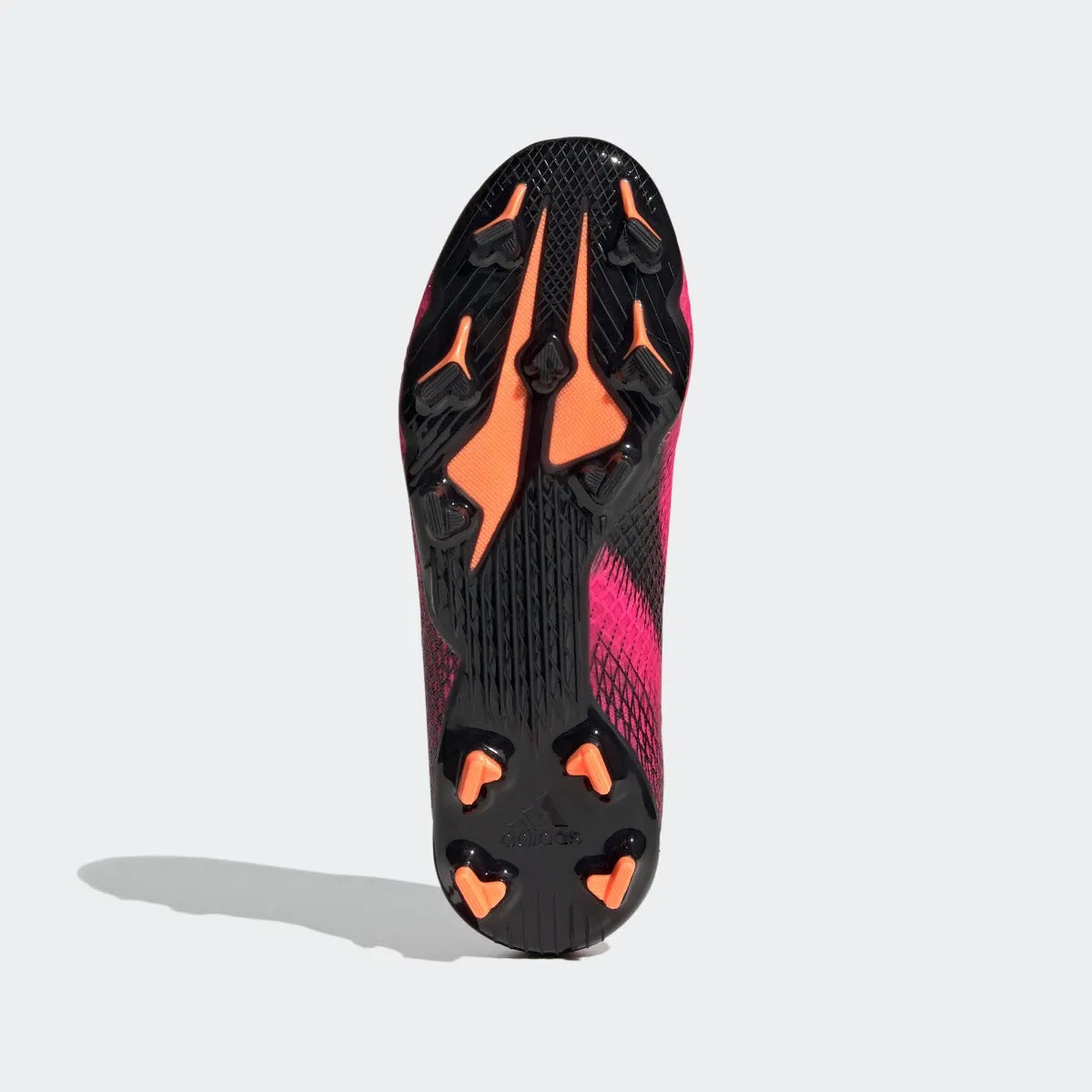Adidas JR X Ghosted .3 Laceless FG - Pink-Black-Orange (Bottom)