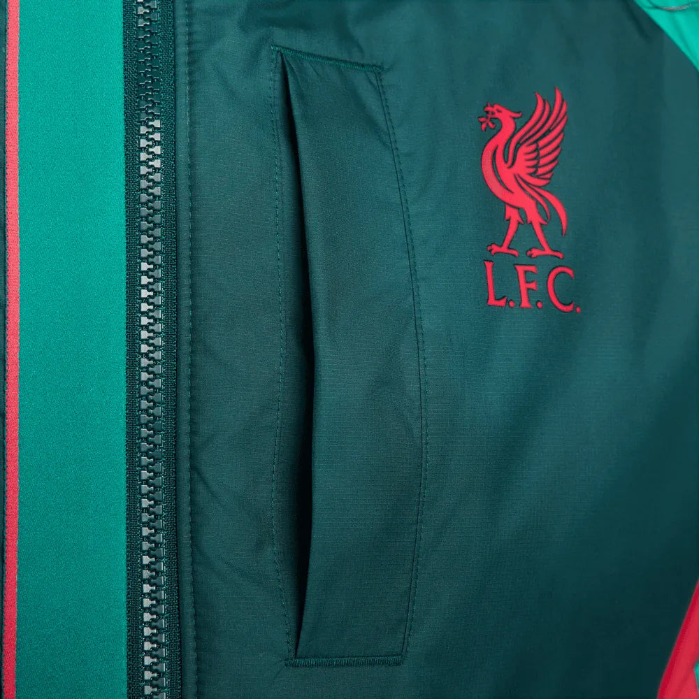 Nike 2022-23 Liverpool Winterized AWF Jacket - Atomic Teal-Siren Red (Detail 4)