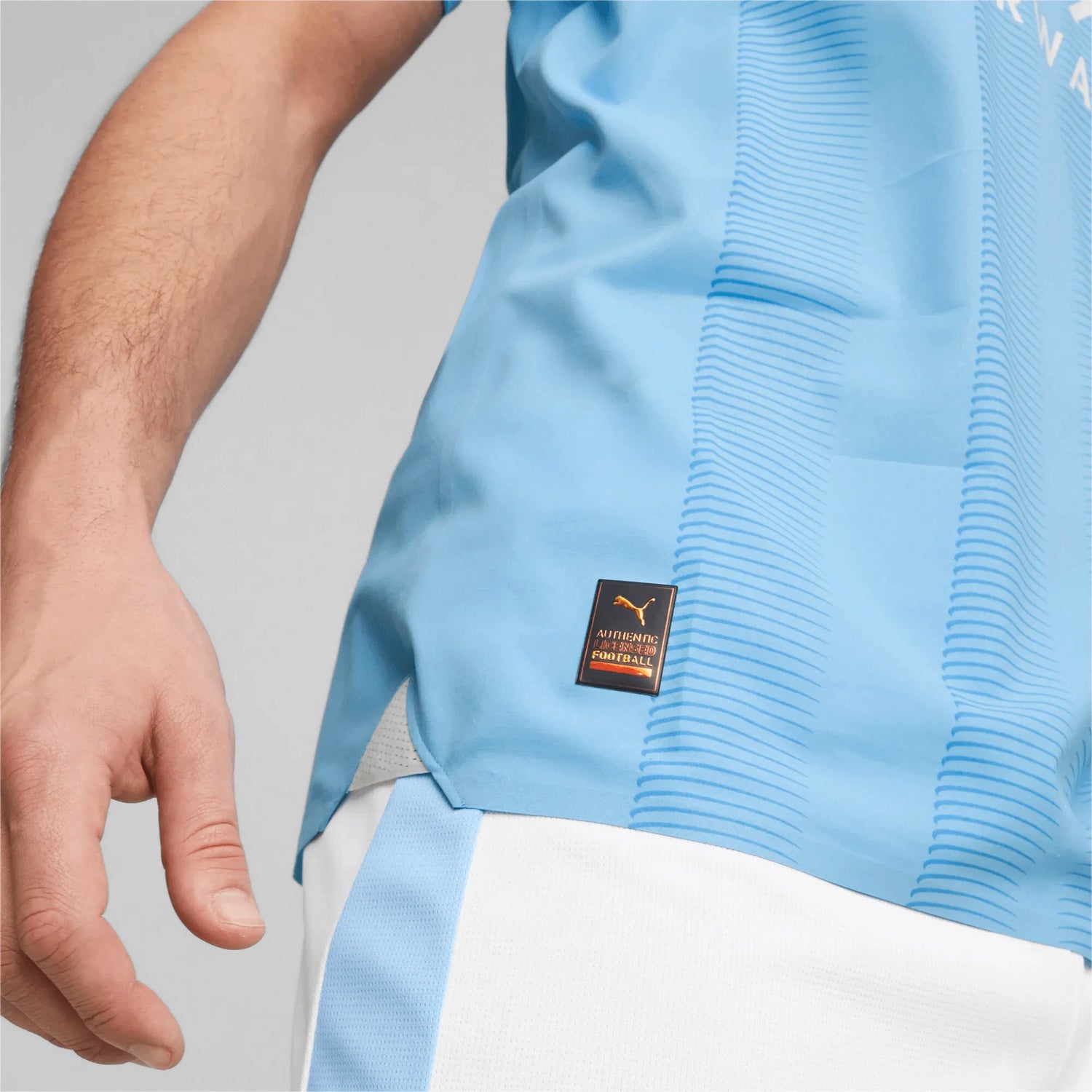 Puma 2023-24 Manchester City Men's Authentic Match Home Jersey (Detail 2)