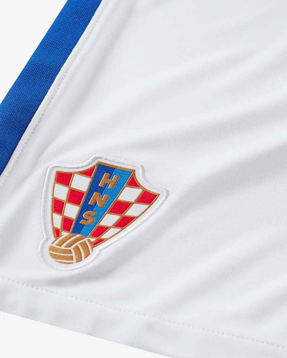 Nike 2020-21 Croatia Stadium Home Shorts - White-Blue
