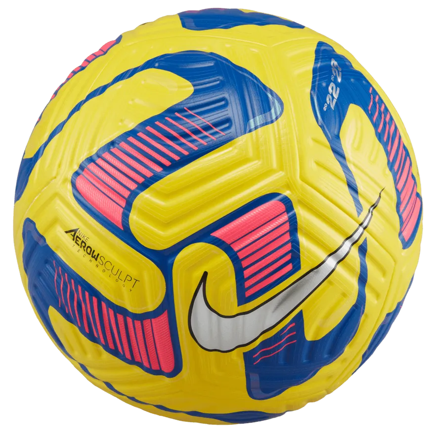 Nike FA22 Flight Soccer Ball - Yellow-Blue (Front)