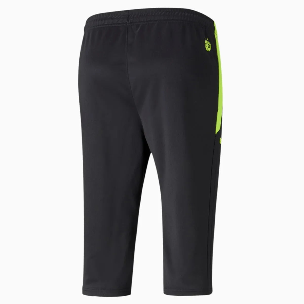 Puma 2021-22 Borussia Dortmund Three-Quarter Pants - Black-Safety Yellow (Back)