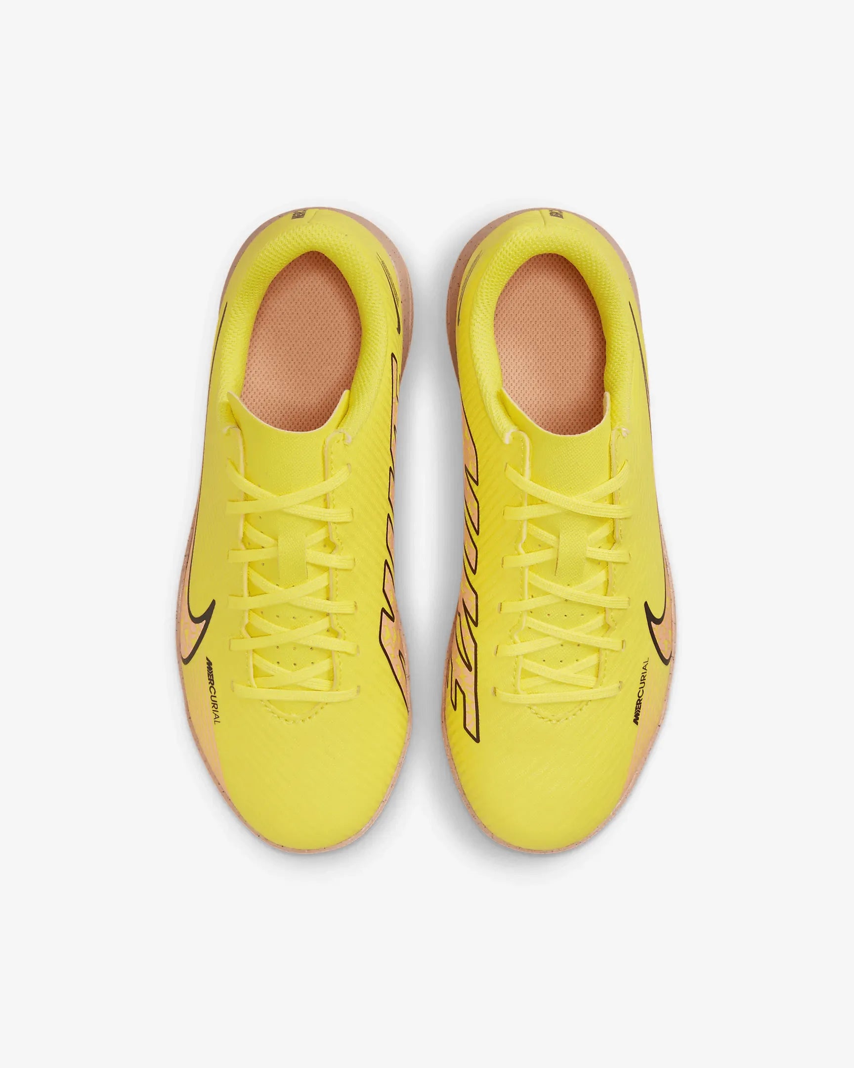 Nike Jr Vapor 15 Club Turf - Yellow Strike-Sunset Glow (Pair - Top)