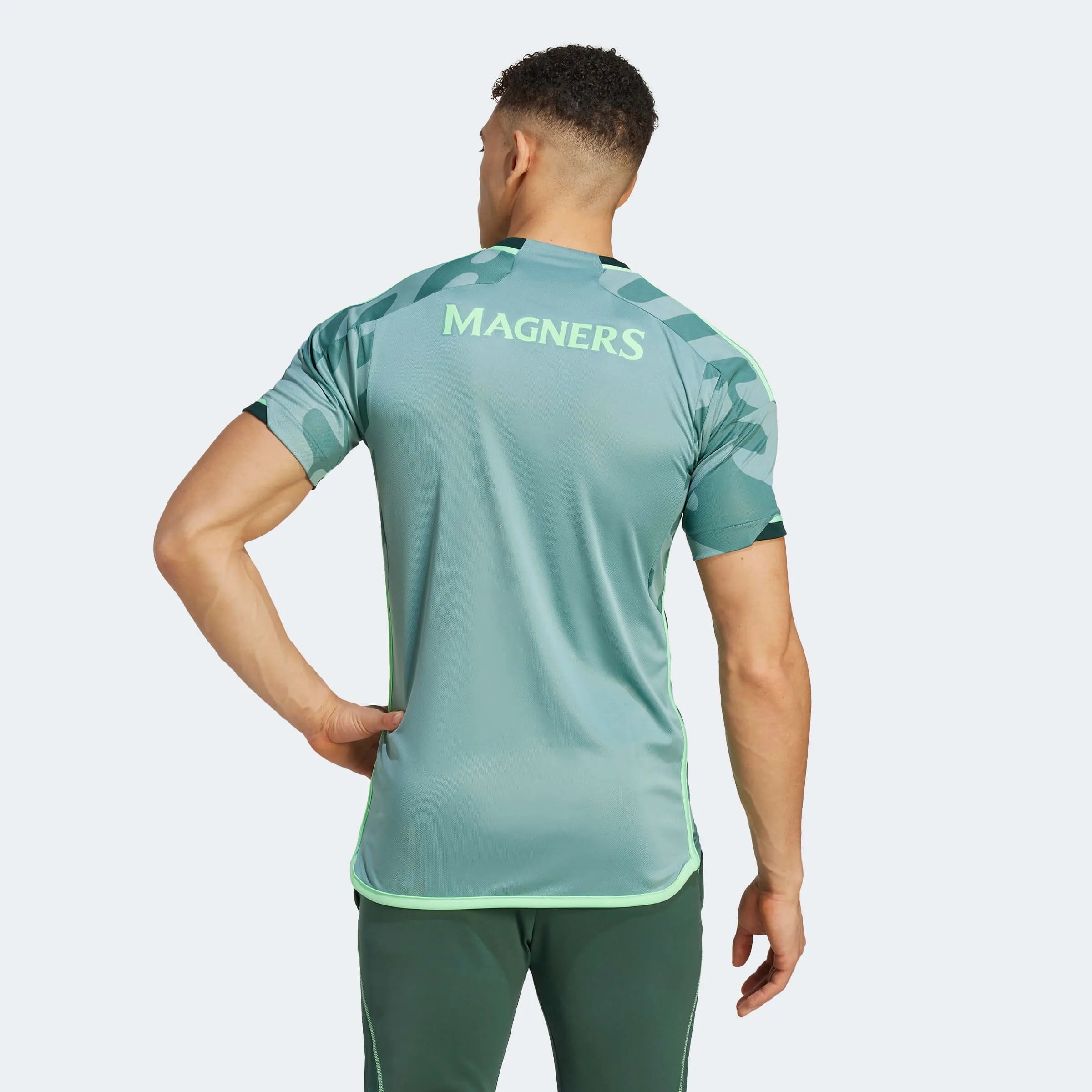 adidas 2023-24 Celtic Men's Stadium Third Jersey (Model - Back)