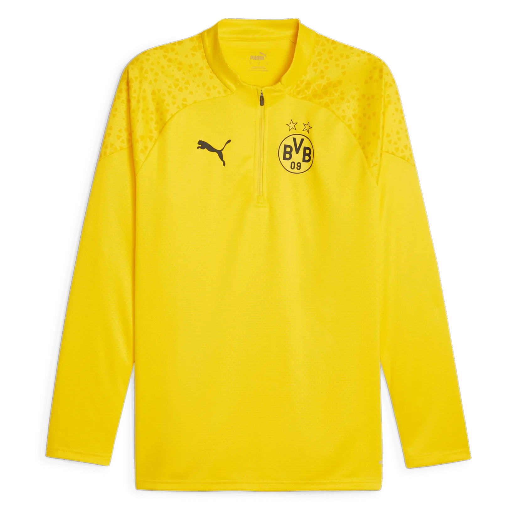 Puma 2023-24 Borussia Dortmund Men's Quarter-Zip YB Training Top (Front)