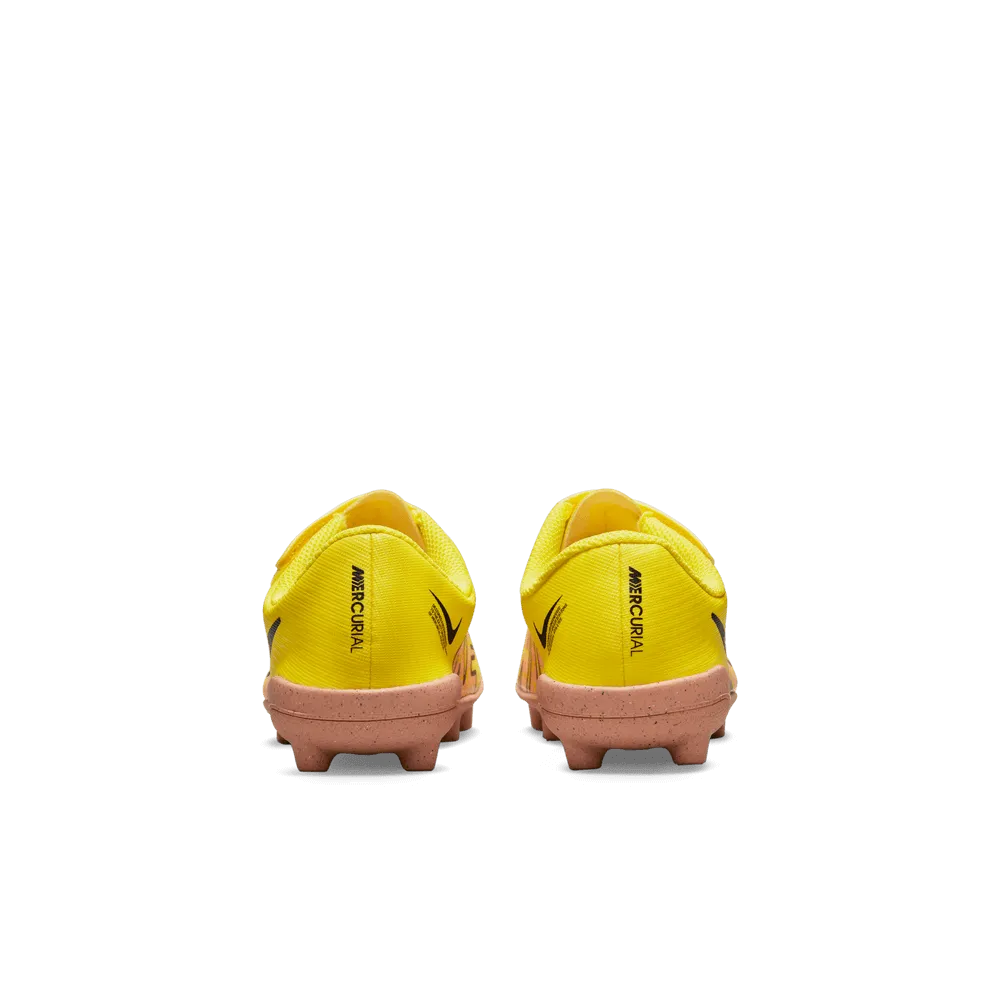 Nike Kids Vapor 15 Club MG PS (V) - Yellow Strike-Sunset Glow (Pair - Back)
